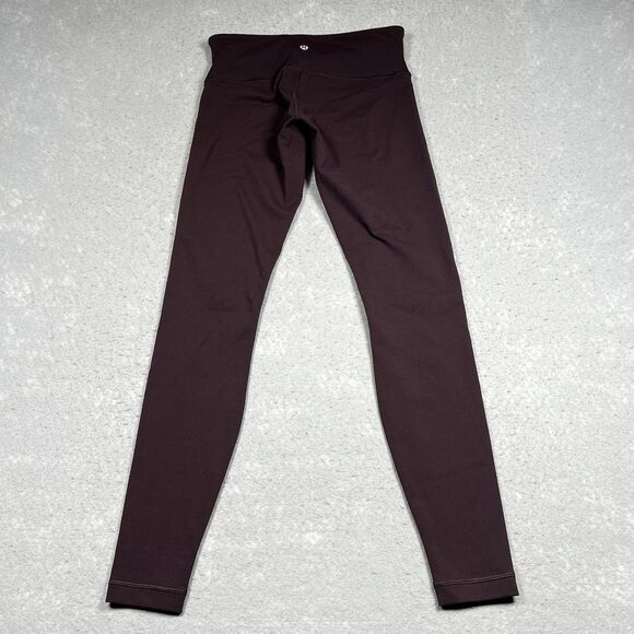 Lululemon Leggings Women’s 6 Wunder Under Maroon Running Yoga Workout 28” - Picture 8 of 11
